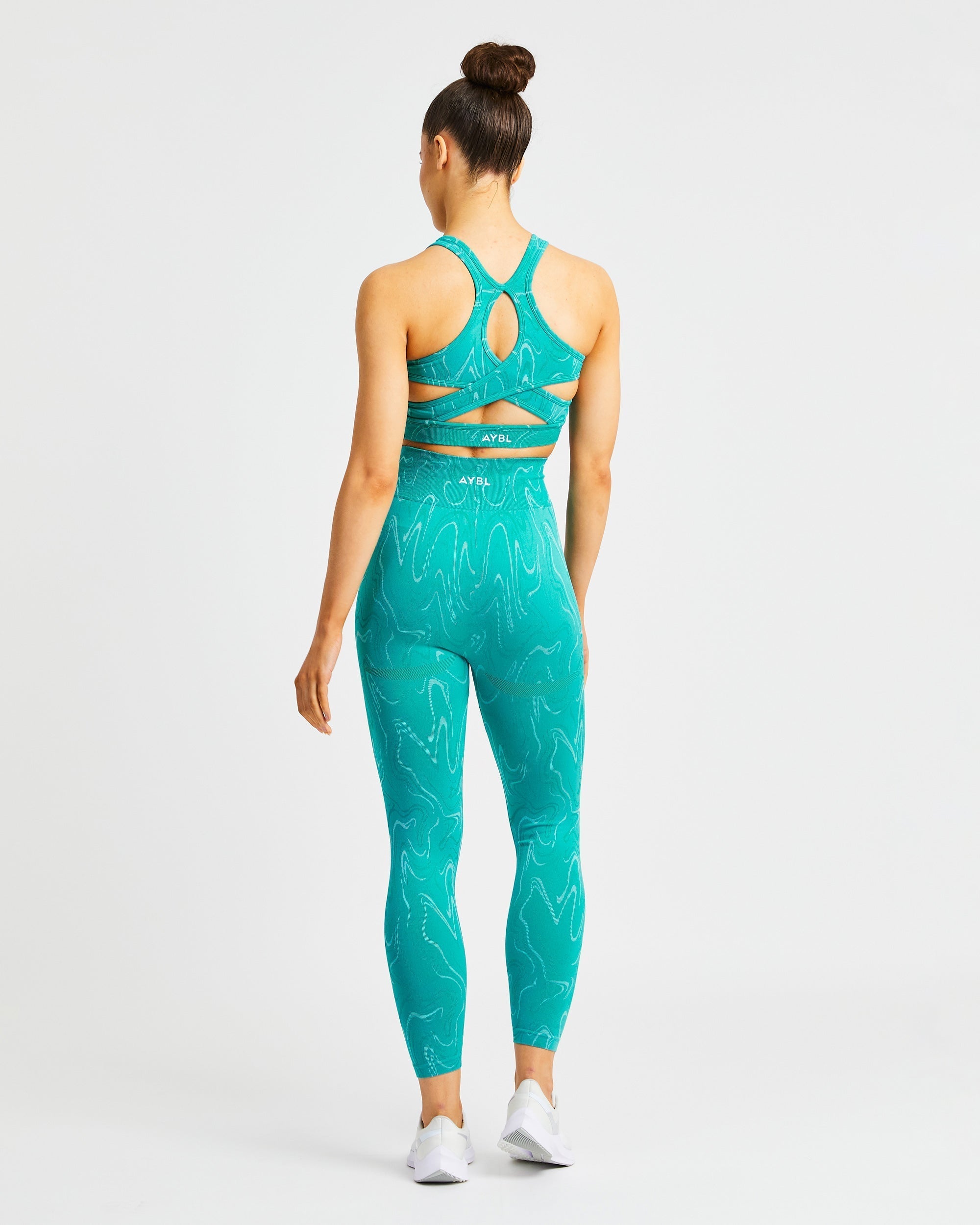 Velocity Seamless Leggings - Turquoise